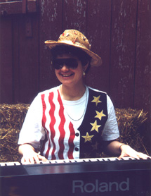 Laurel Jean at keyboard